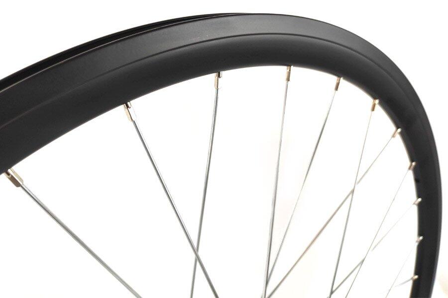 Juego Ruedas Fixie 700C 30mm Negra/Plata 3/6
