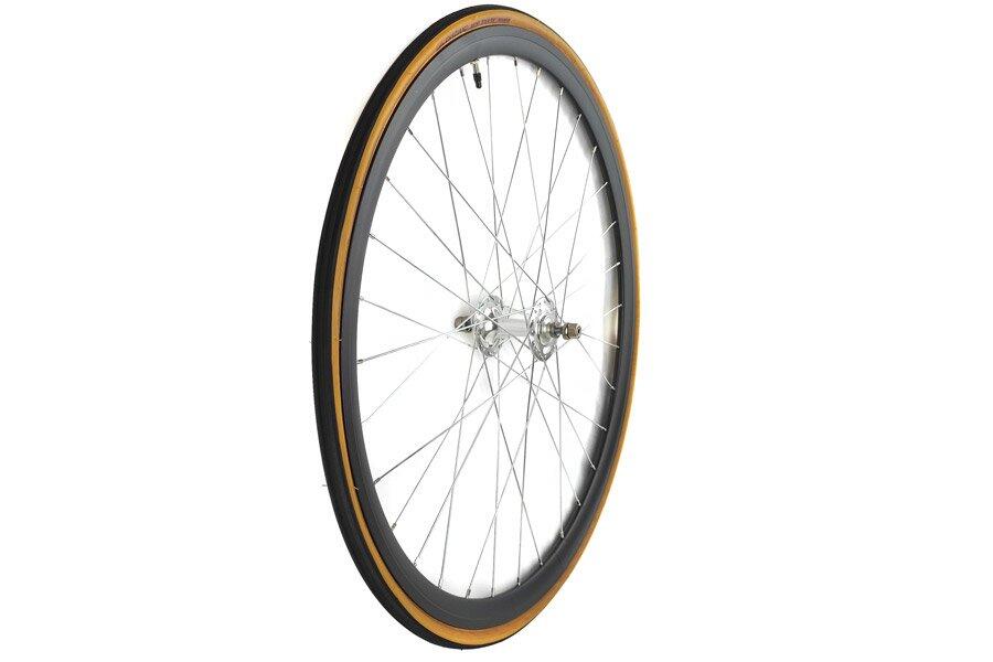 Roue Avant 30mm + Chambre à air + Pneu Noir/Argent Classic 2/5