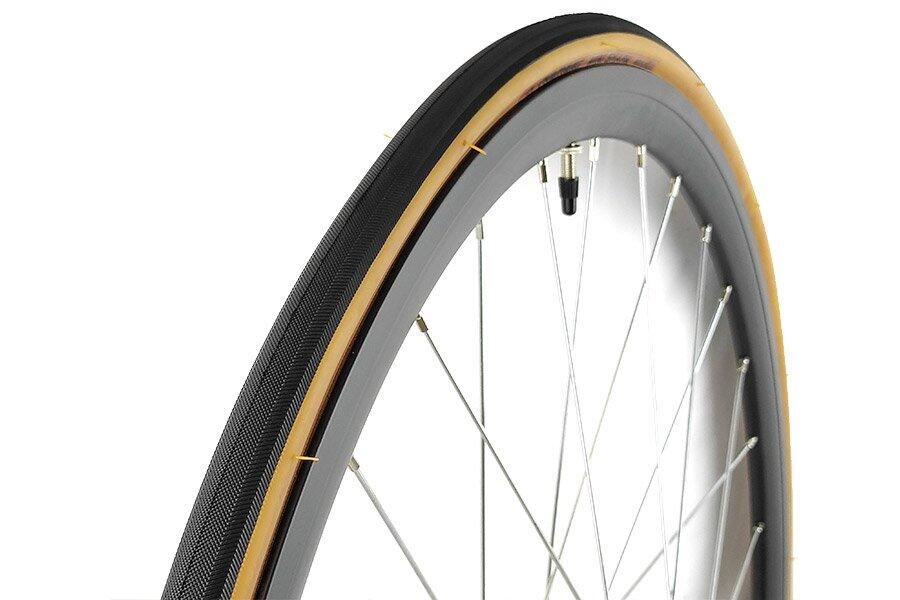 Ruota Posteriore 30mm Nero/Argento + Camere d'aria + Copertoncino Classic 4/4