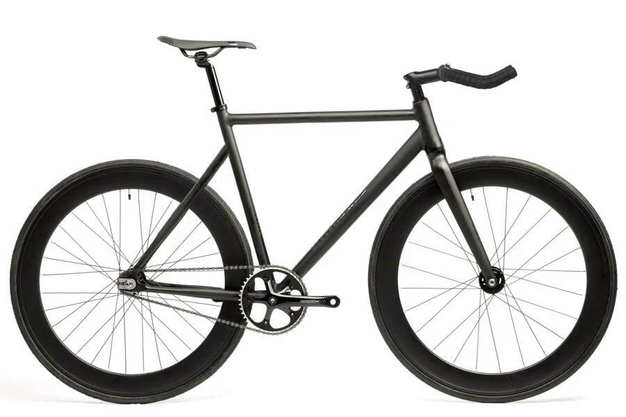 SANTAFIXIE Bicicletta Raval Matte Black 60mm Contropedale