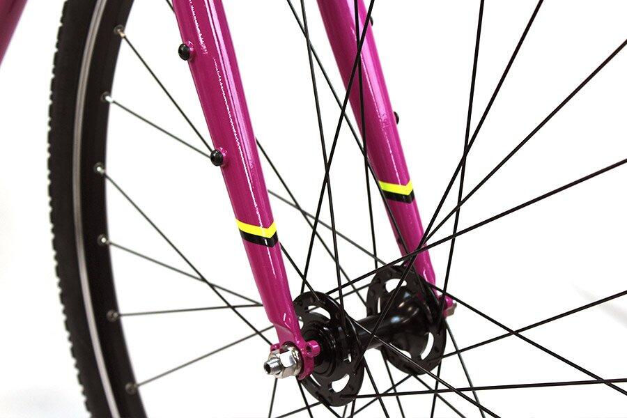 Vélo Fixie Wild Tracklocross Fuchsia 7/7