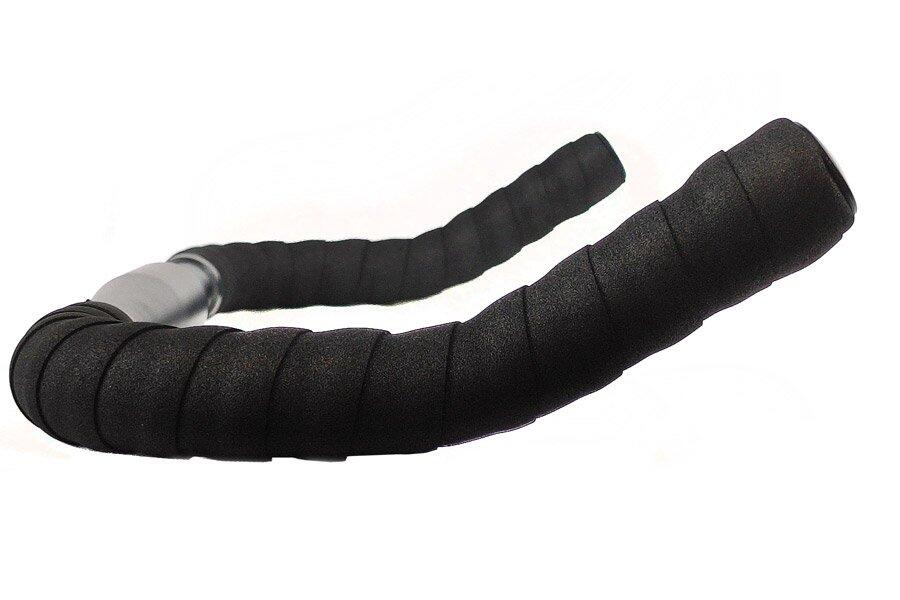 Manillar Bullhorn 31.8 mm Aluminio Negro + Cintas negras 2/4