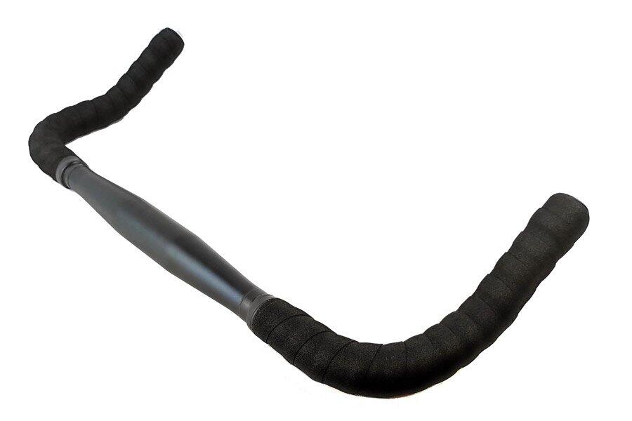 Manillar Bullhorn 31.8 mm Aluminio Negro + Cintas negras 4/4