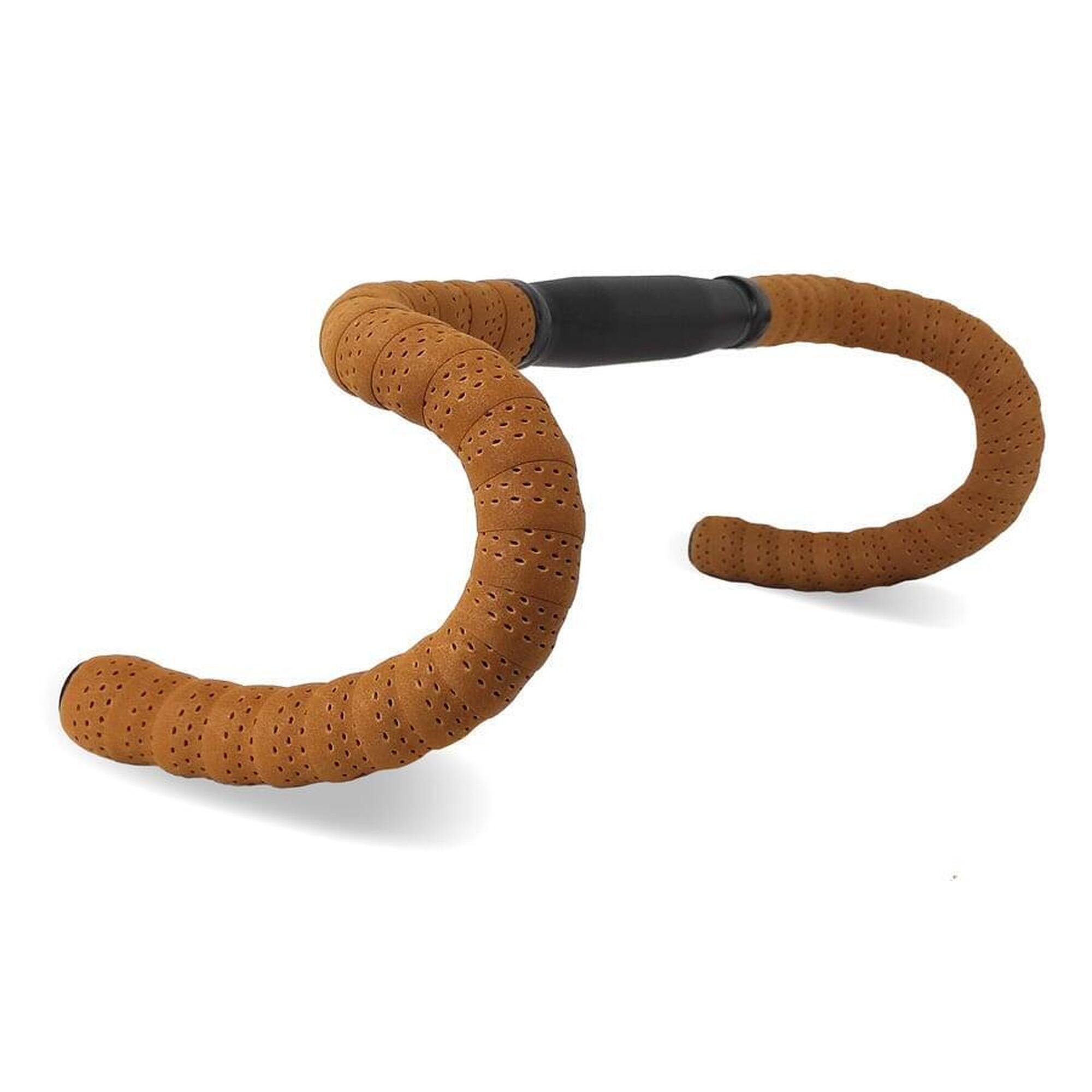 Santafixie - Cintre Piste 31.8 Mm Aluminium Noir Avec Rubans Marrons - Guidon - Decathlon