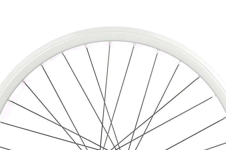 Juego Ruedas Fixie 700C 700C 30mm Blanca 5/7