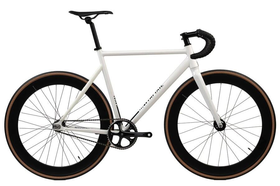 SANTAFIXIE Bicicletta Fixie Raval White 2.0 60mm