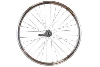 Ruota Posteriore Contropedale 30mm Argento