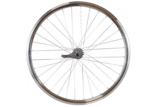 Ruota Posteriore Contropedale 30mm Argento