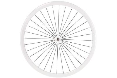 30mm voorwiel - wit (radiaal spaakpatroon)