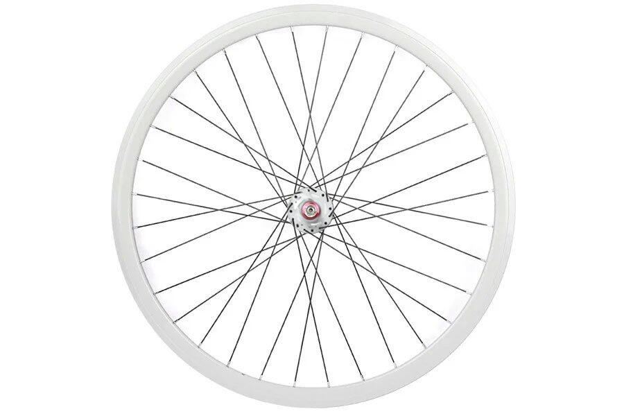 Juego Ruedas Fixie 700C 700C 30mm Blanca 3/7