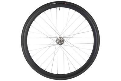 Ruota Anteriore 30mm + Camere d'aria + Copertoncino Nero/Argento