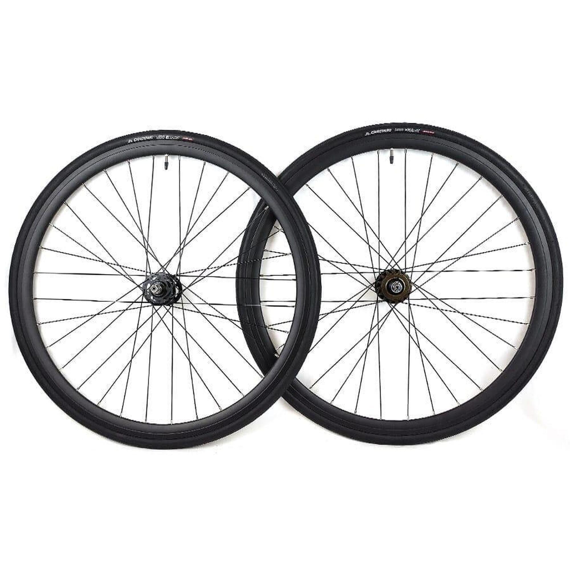 Santafixie - Paire De Roues 30mm + Chambres À Air + Pneus Noir - Rayon Roue - 28" - Decathlon