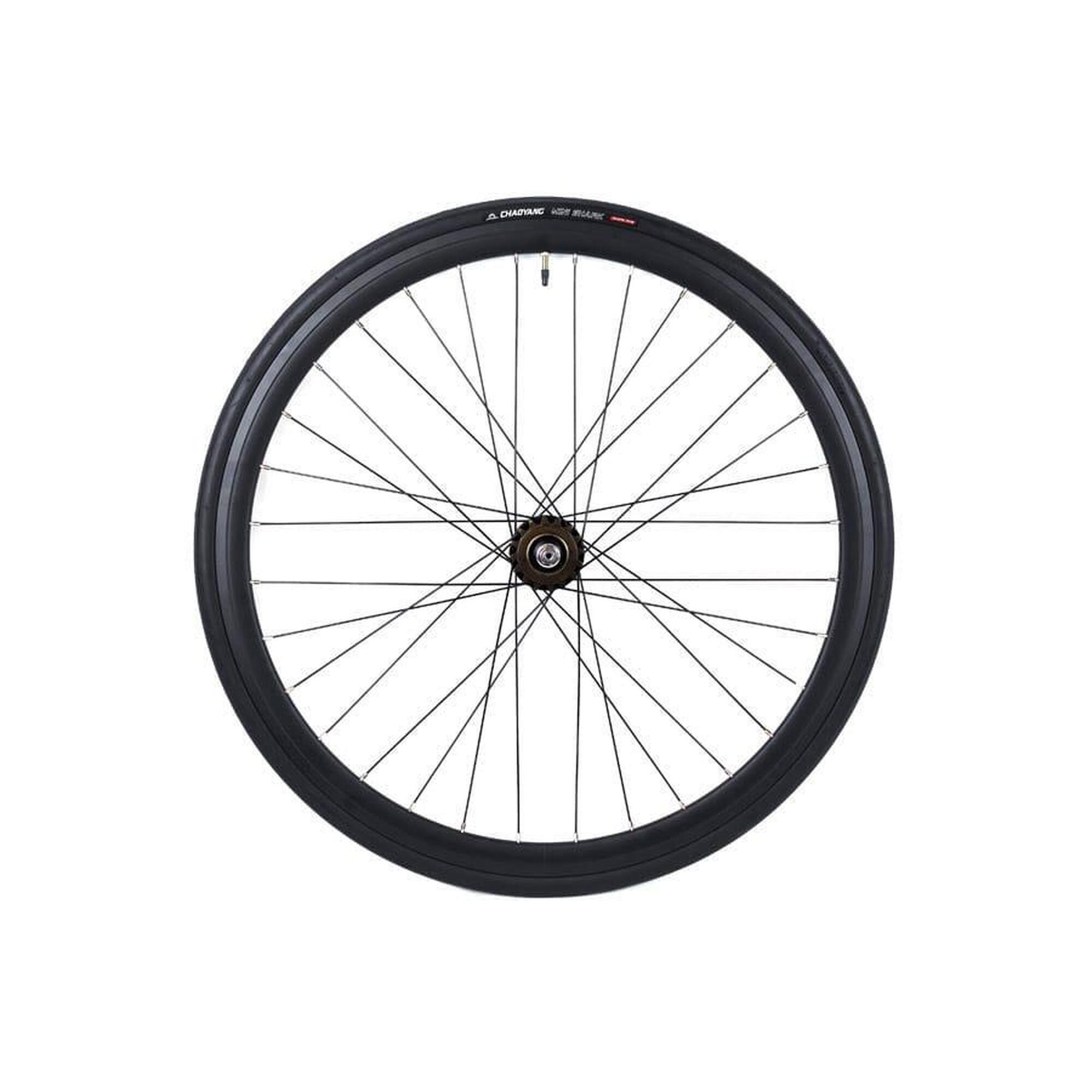 Santafixie - Roue Arrière 30mm + Chambre À Air + Pneu Noir - Rayon Roue - 28" - Decathlon