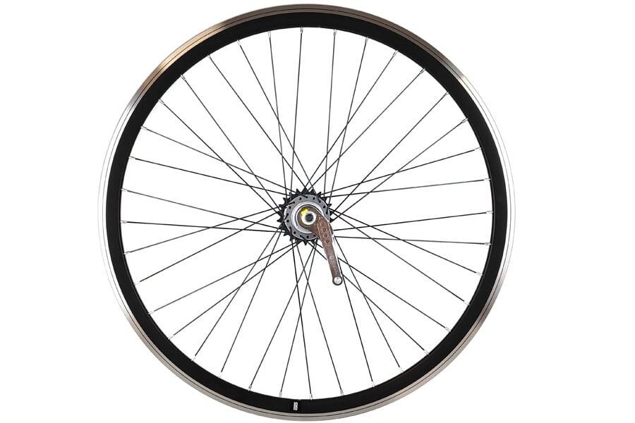 SANTAFIXIE Ruota Contropedale e 3 Velocità 40mm Nero