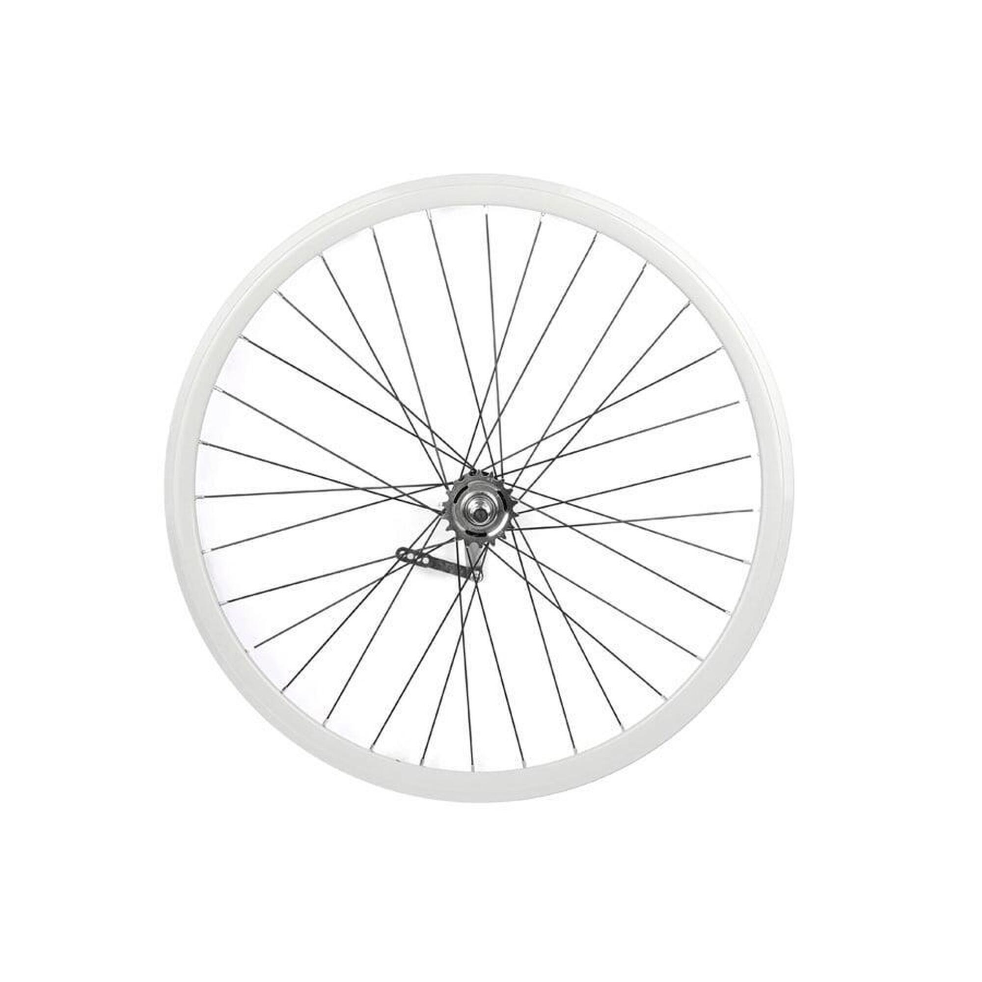 Santafixie - Roue Arrière Rétropédalage 30 Mm Blanc - Rayon Roue - 28" - Decathlon