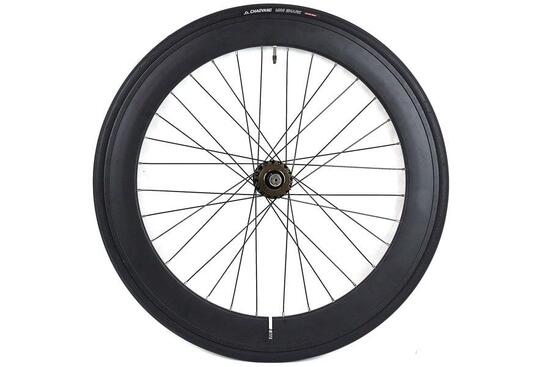 Roue Arrière 60mm + Chambre à air + Pneu Noir