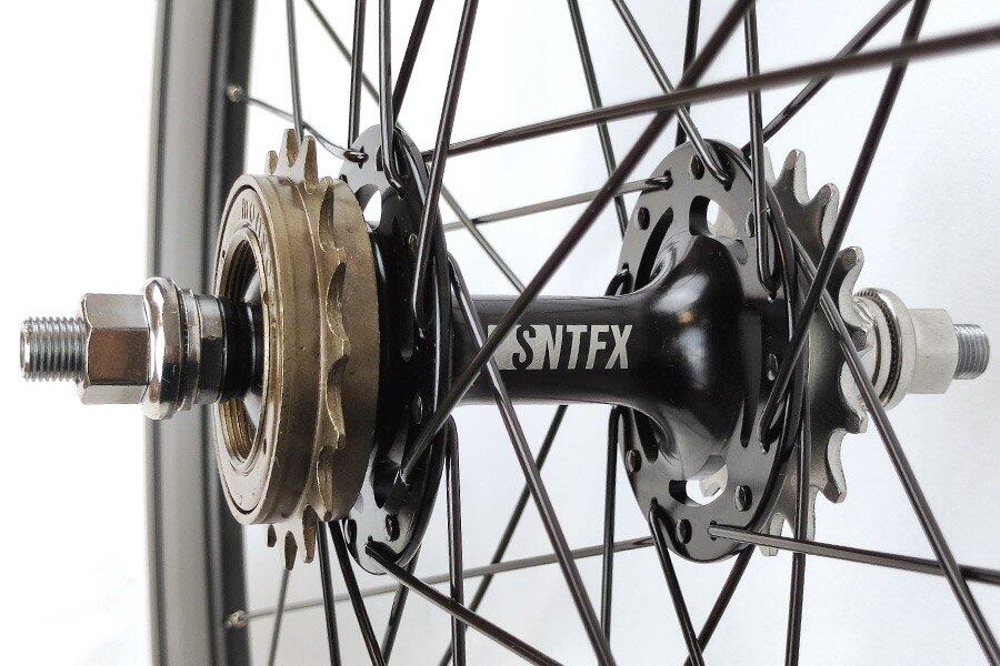 Rueda Fixie Trasera 700C 30mm + Cámara + Cubierta Negra 2/3