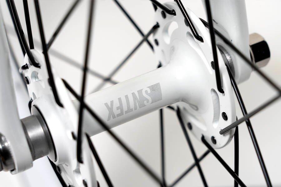 Juego Ruedas Fixie 700C 700C 30mm Blanca 4/7