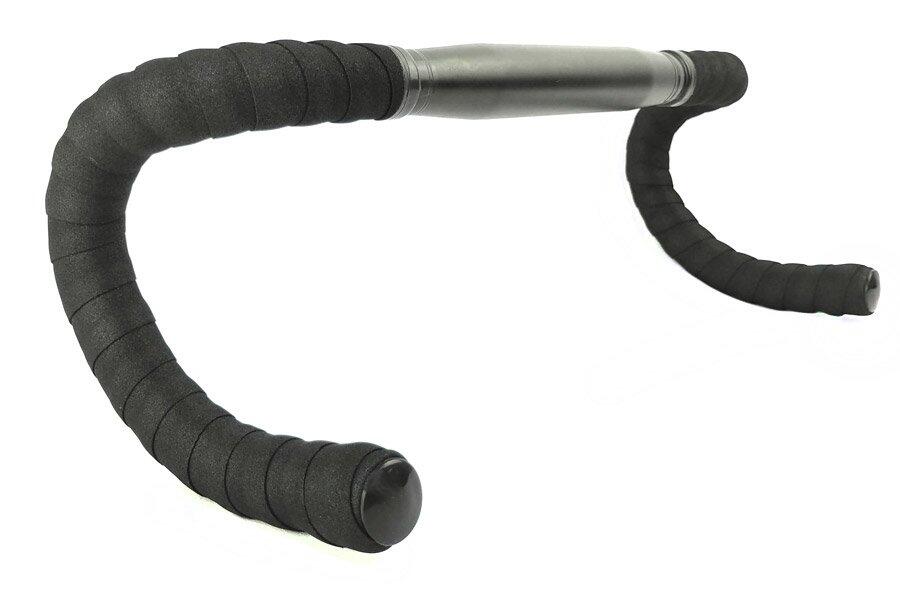 Drop Bars Alu-Lenker 31,8 mm mit schwarzen Lenkerbändern – Schwarz 2/3