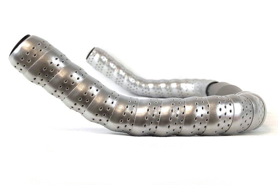 Manillar Bullhorn 31.8 mm Aluminio Negro + Cinta plata 3/4