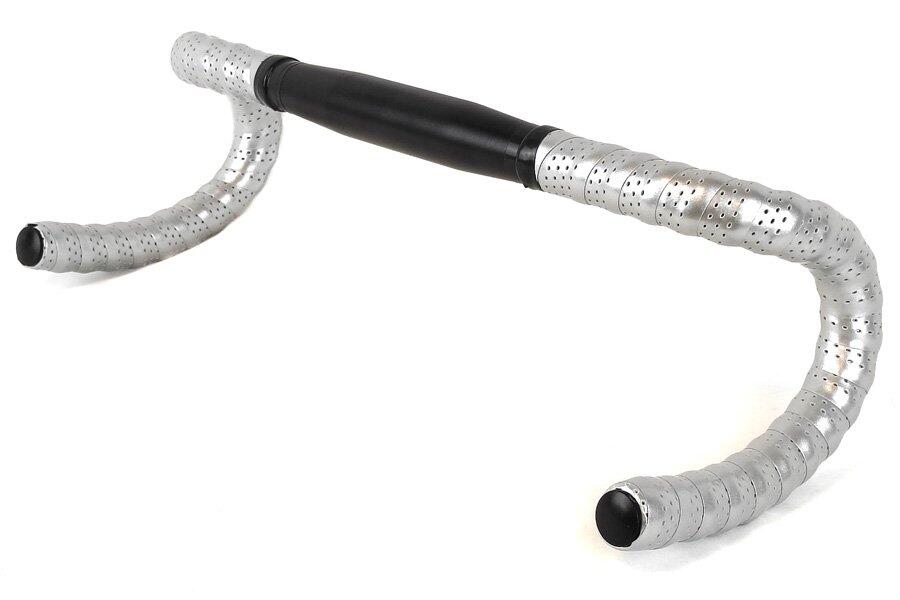 Manillar Pista 31.8 mm Aluminio Negro + Cinta plata 2/4
