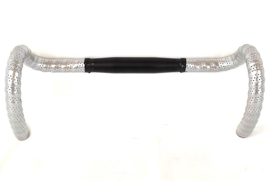 Manillar Pista 31.8 mm Aluminio Negro + Cinta plata 3/4