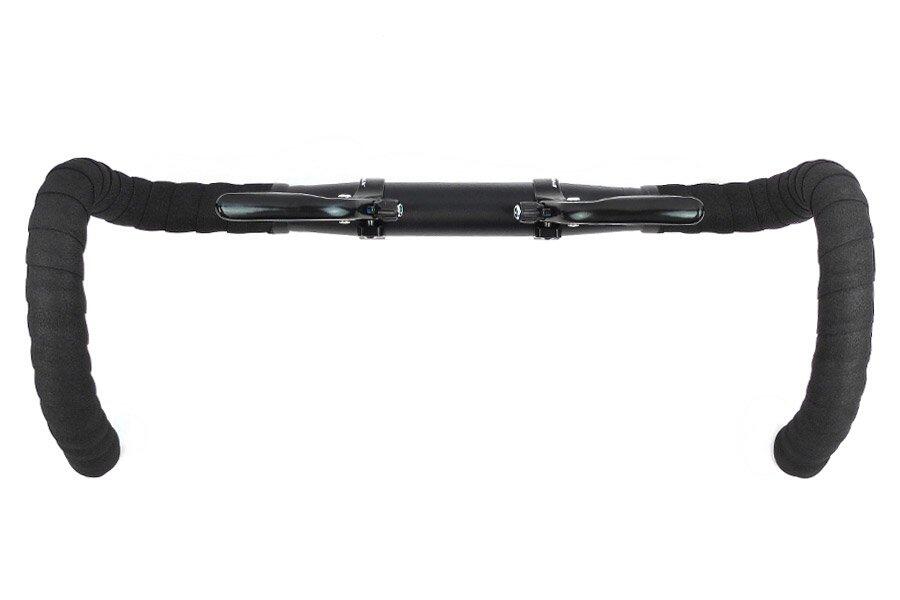 Manillar Pista 31.8 mm Aluminio Negro + Cintas + Frenos 2/3