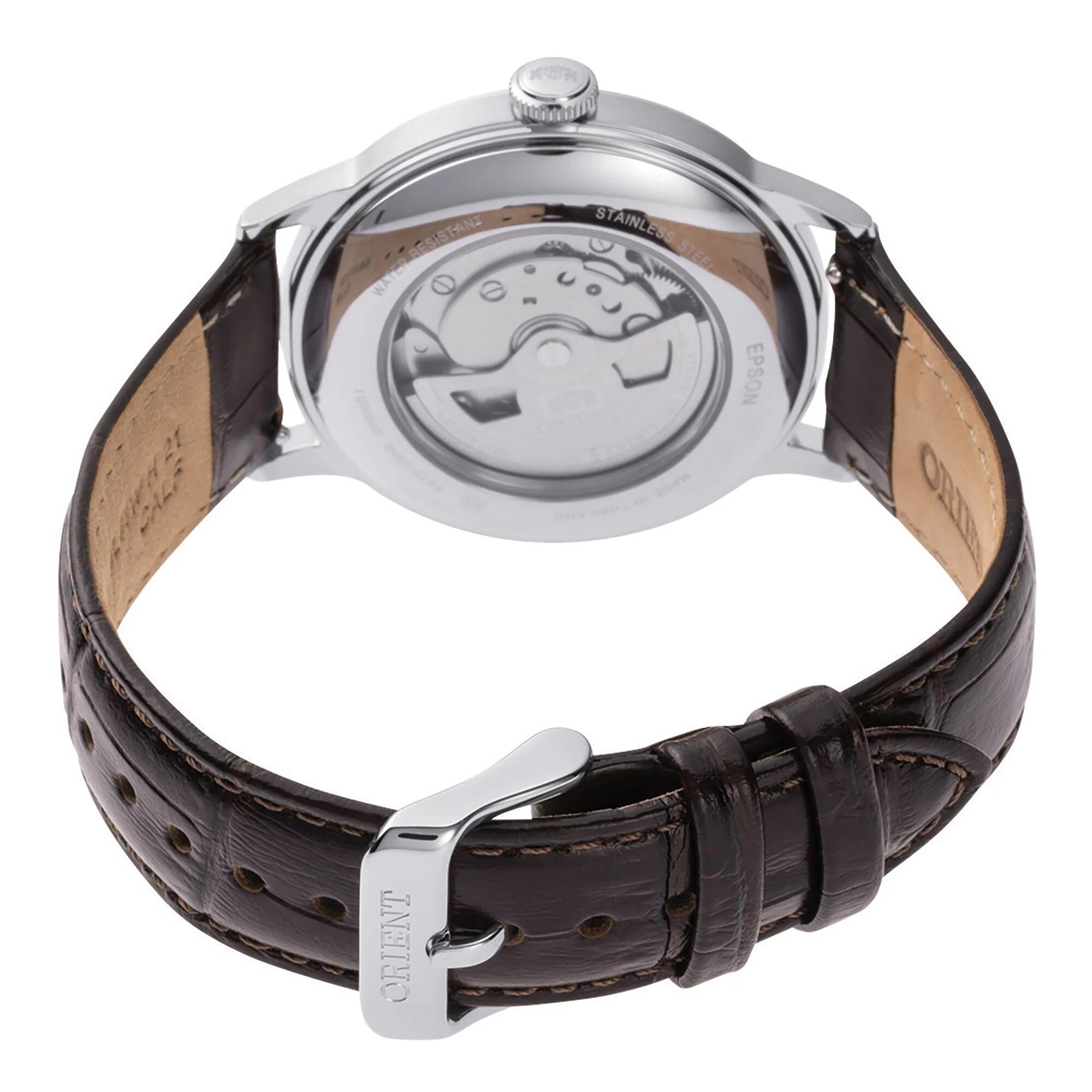 ORIENT Bambino Classic RA-AC0026R montre mécanique bracelet cuir bordeaux 4/4