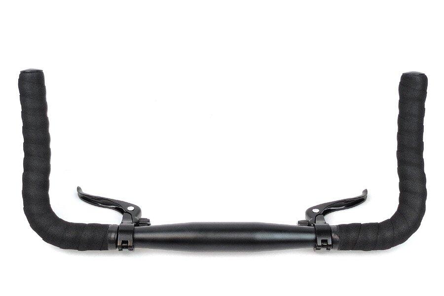 Manillar Bullhorn 31.8 mm Aluminio Negro + Cintas + Frenos 3/4