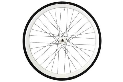 Roue Avant 30mm + Chambre à air + Pneu Blanc