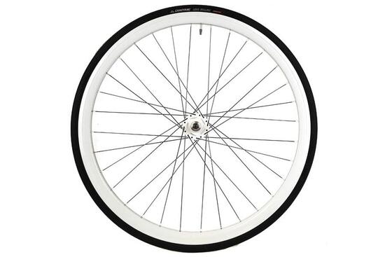 Roue Avant 30mm + Chambre à air + Pneu Blanc