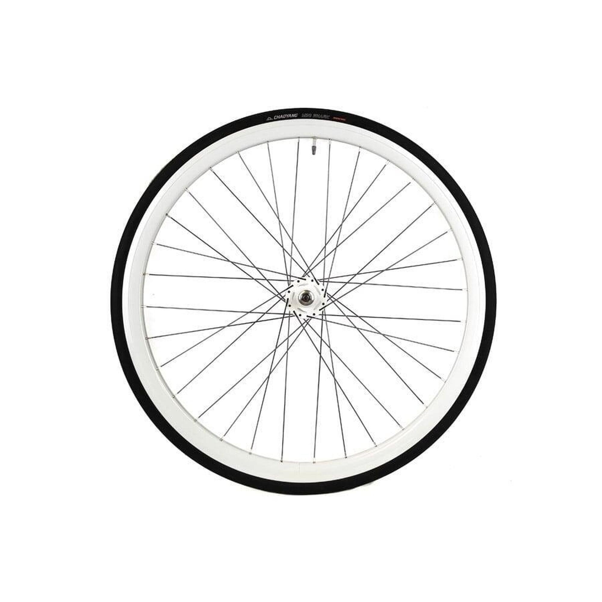 Santafixie - Roue Avant 30mm + Chambre À Air + Pneu Blanc - Rayon Roue - 28" - Decathlon