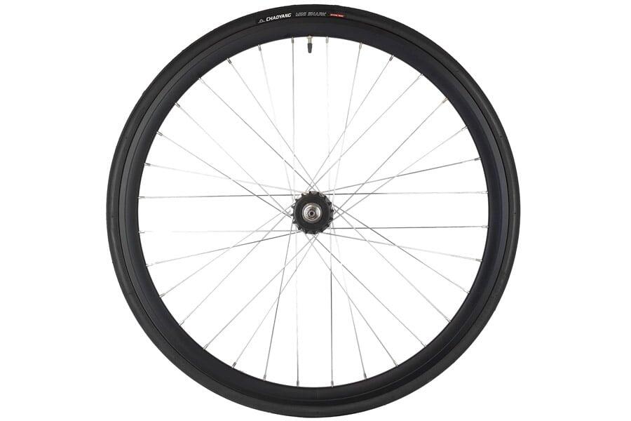 SANTAFIXIE Ruota Posteriore 30mm + Camere d'aria + Copertoncino Nero/Argento