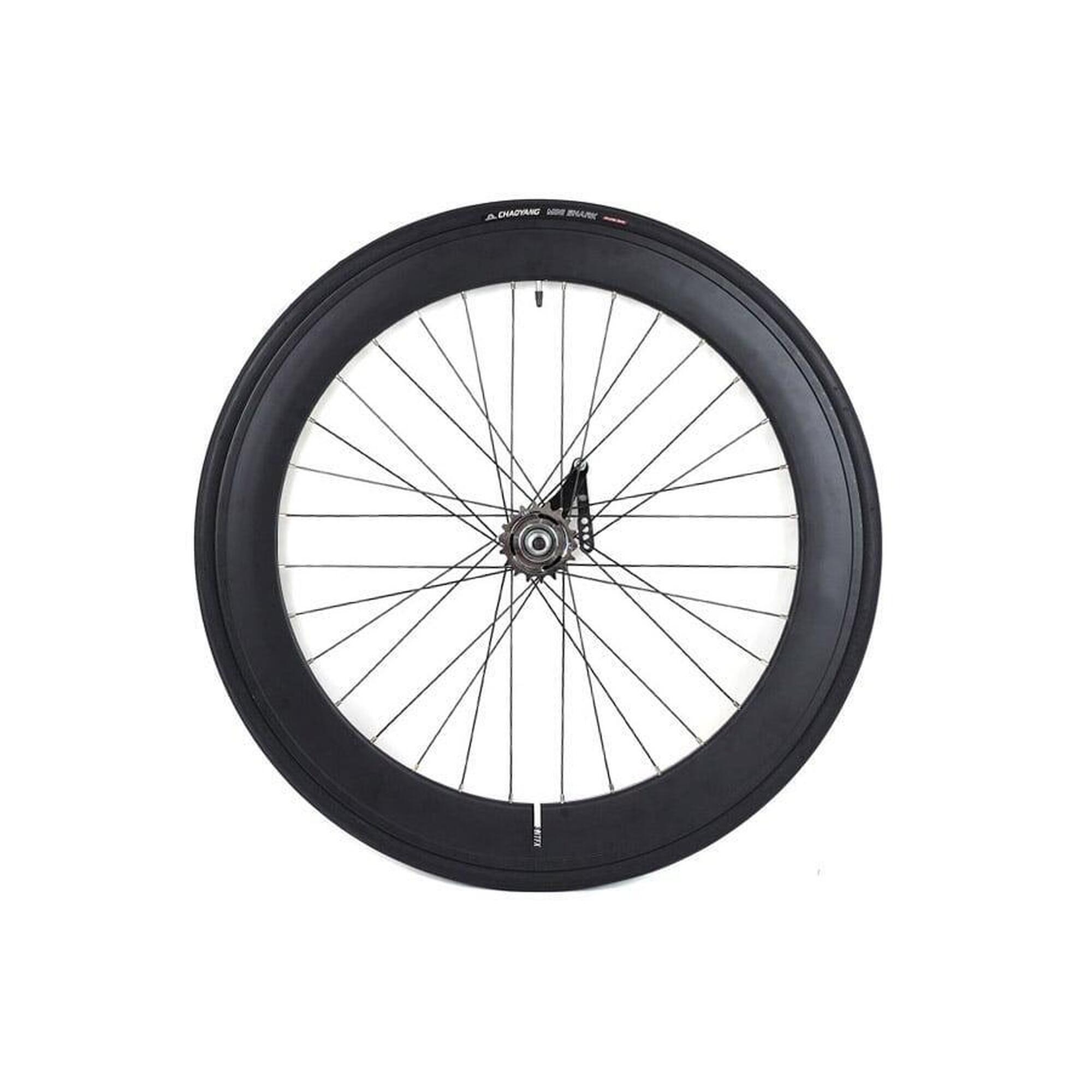 Santafixie - Roue Arrière Rétropédalage 60mm + Chambre À Air + Pneu Noir - Rayon Roue - 28" - Decathlon