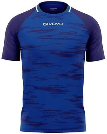 Givova Pixel Sport T-Shirt 3XS - Orange/Schwarz, Atmungsaktiv