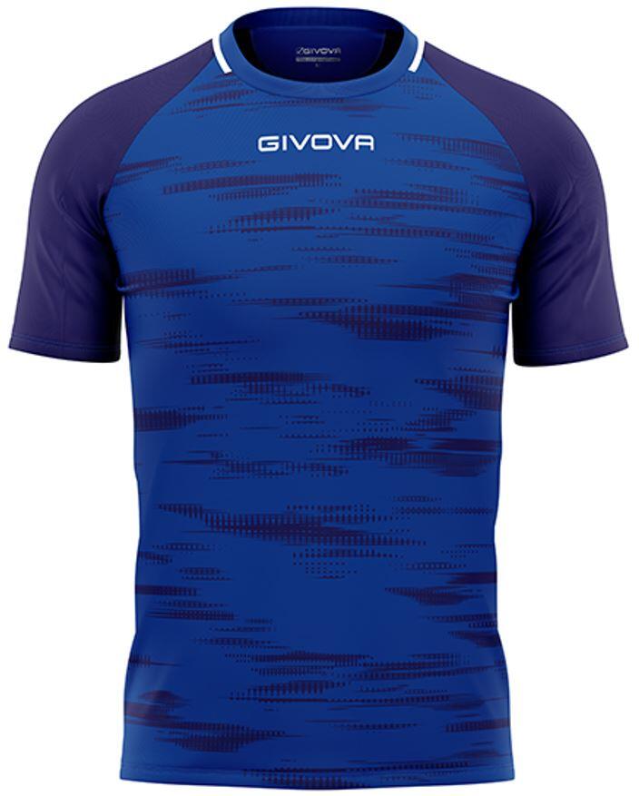Givova Pixel Sportowa Koszulka Męska - Royal Blue, Rozmiar L