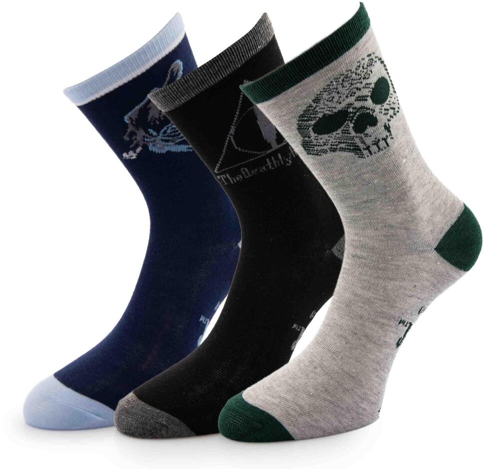 Zestaw Skarpet Harry Potter - Relikwie Śmierci z Bawełny Unisex