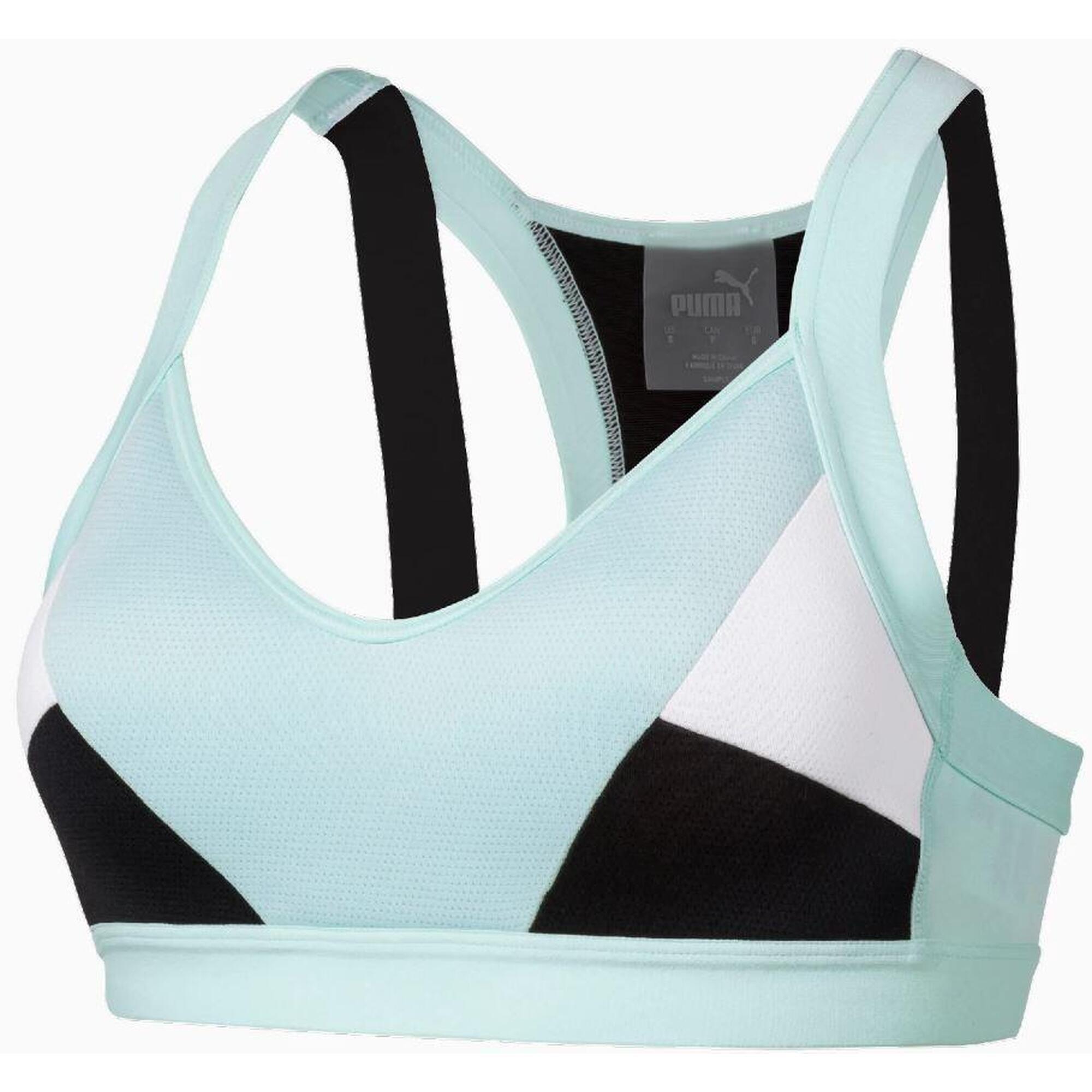Puma Ladies Sport Bra Mint 38-ABS, wspierający i oddychający