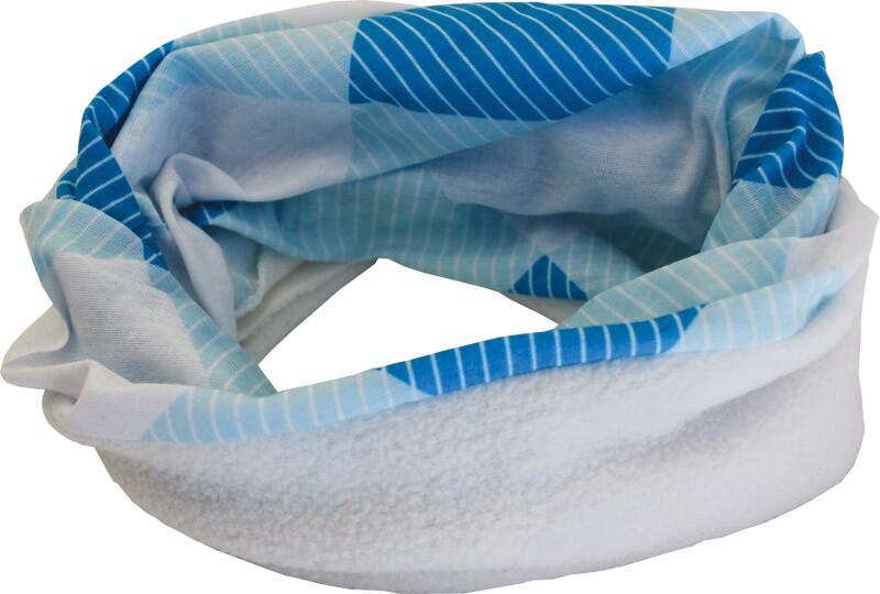 Rulyt sportsjaal met fleece Sulov blauw - multifunctionele buis, 65 x 25 cm 2/5