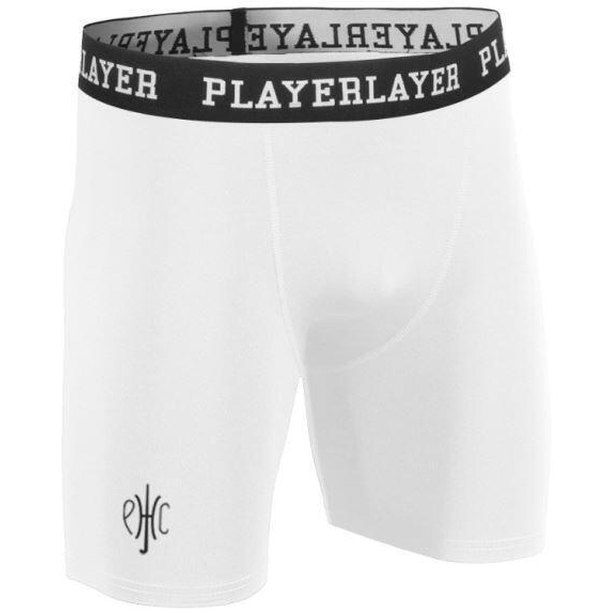 Męskie elastyczne szorty PlayerLayer P-710 — biały, S