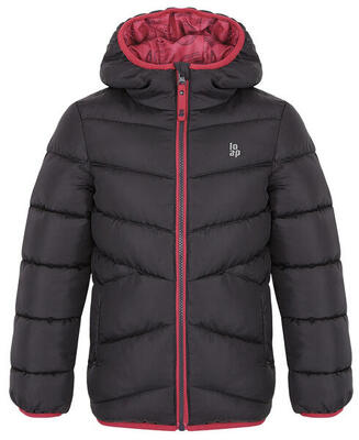 Meisjesjas loaf inlas donkergrijs 134-140