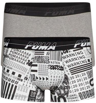 Puma -Aktivismus Herrenboxer 2 -pack schwarz/weiß - l
