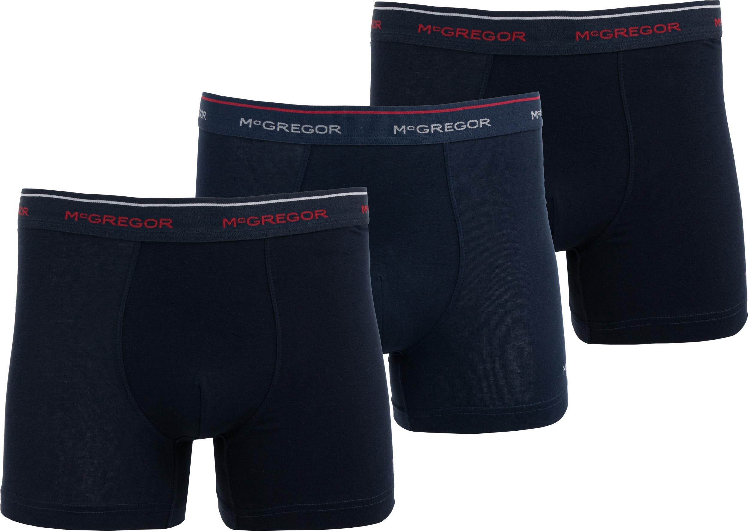 MCGREGOR McGregor Herren Boxer Shorts 3 -Pack Marine - Baumwollkomfort