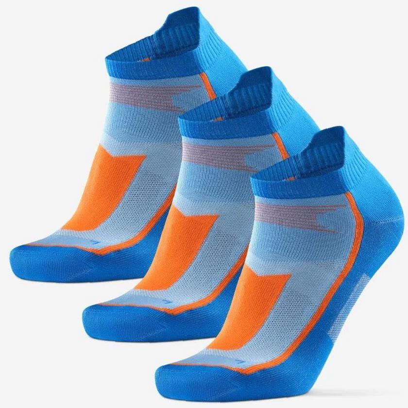 Biegowe Skarpetki Pro Niski Krój 3-Pack Niebiesko-Pomarańczowe 39-42
