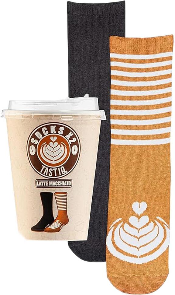 Skarpetki Unisex Tastic 2-Pack Latte w Pudełku Prezentowym - Rozmiar 36-41