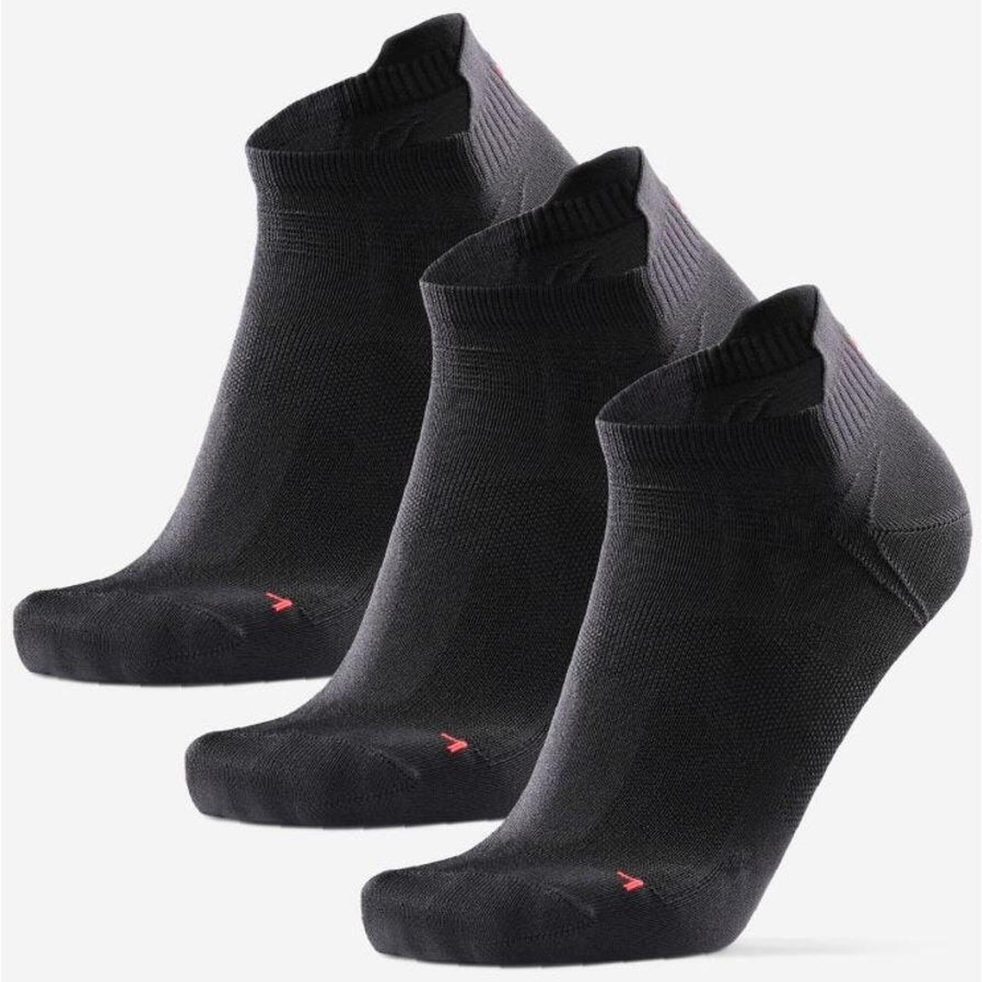 Danish Low Cut Running Socks - 3-Pack Czarne 35-38