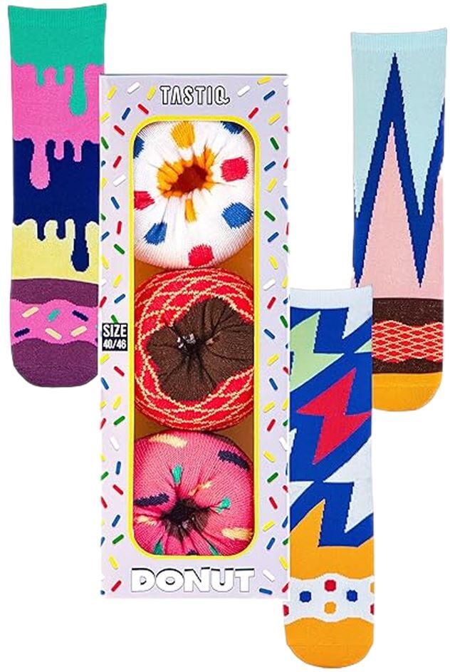 Tastic Unisex Skarpetki - 3 Pary Donuts, Rozmiar 36-41