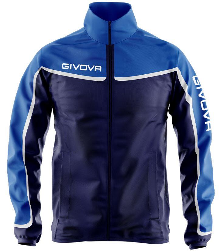 Kurtka Sportowa Unisex Givova Asia RJ006 - Niebieska Królewska