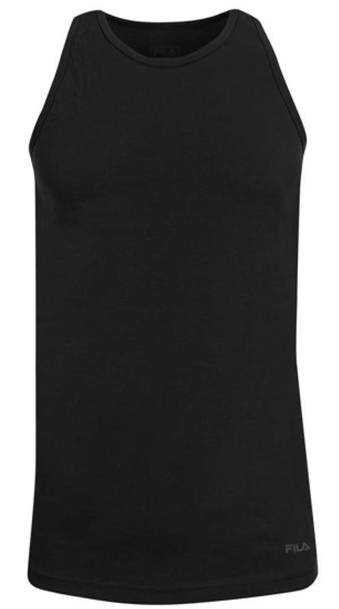 Czarny Tank Top Fila dla Mężczyzn M - Oddychający i Sportowy Projekt