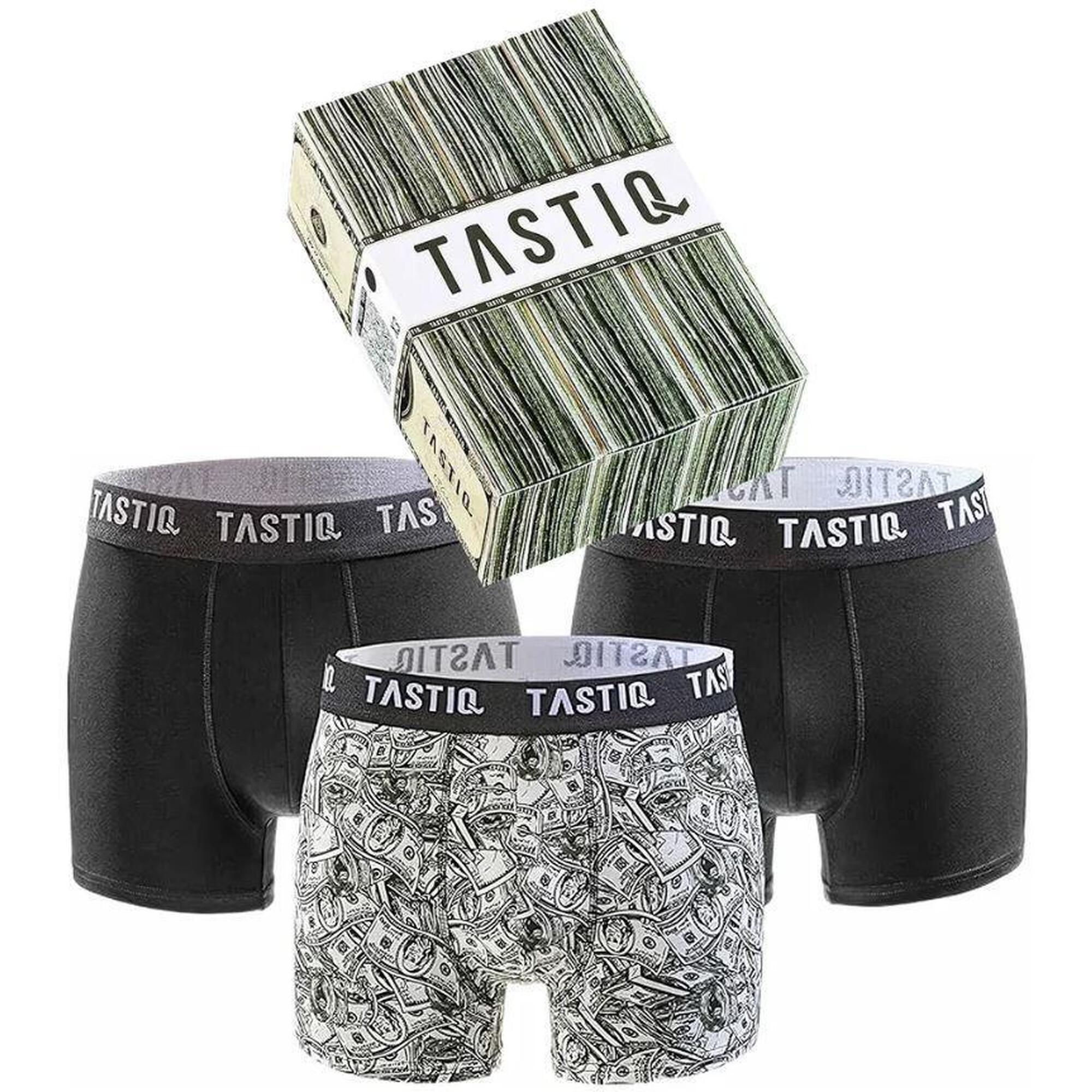 Bokserki Tastic Dollar - Zestaw 3 sztuk dla mężczyzn w bawełnie komfortowej